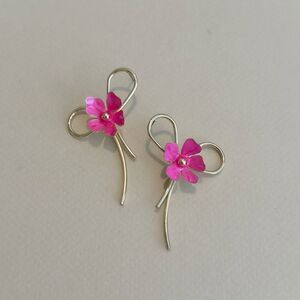 Flower statement earrings N1252